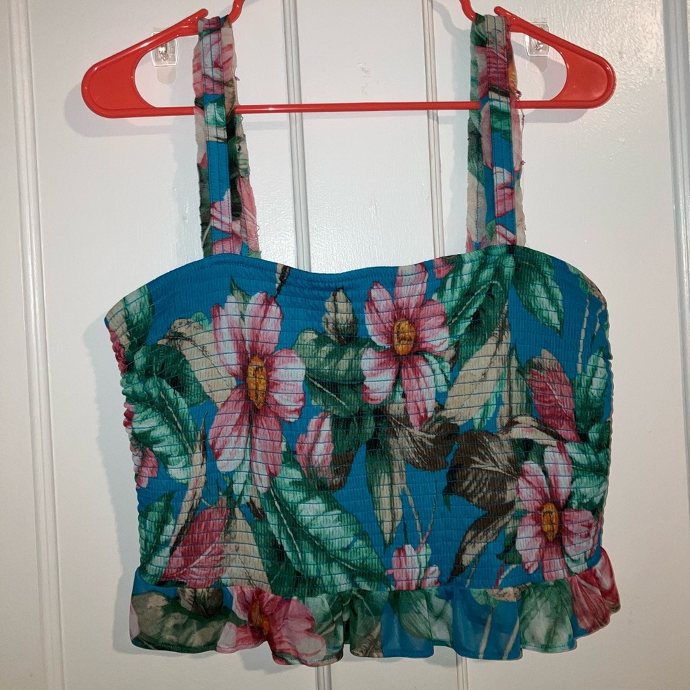 Express floral crop top